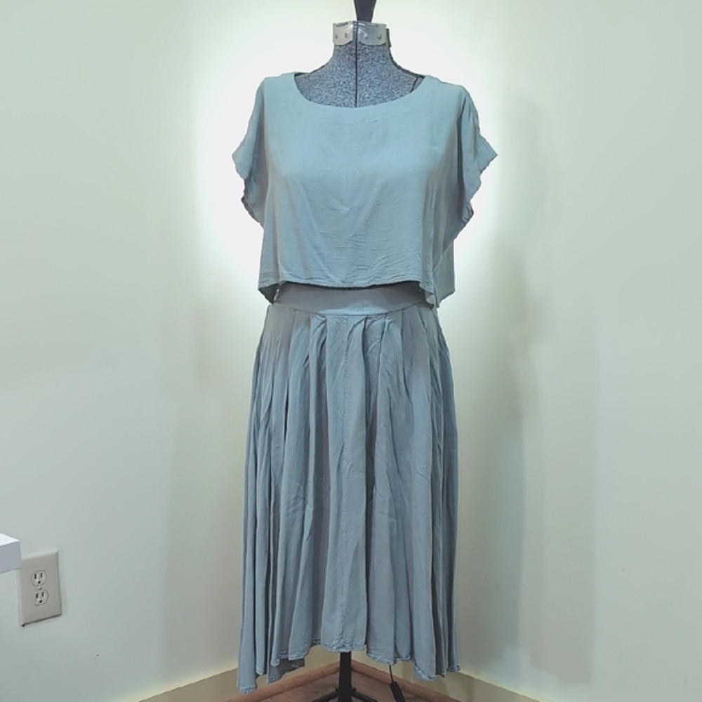 Blu Pepper Light Blue Two-Piece Set